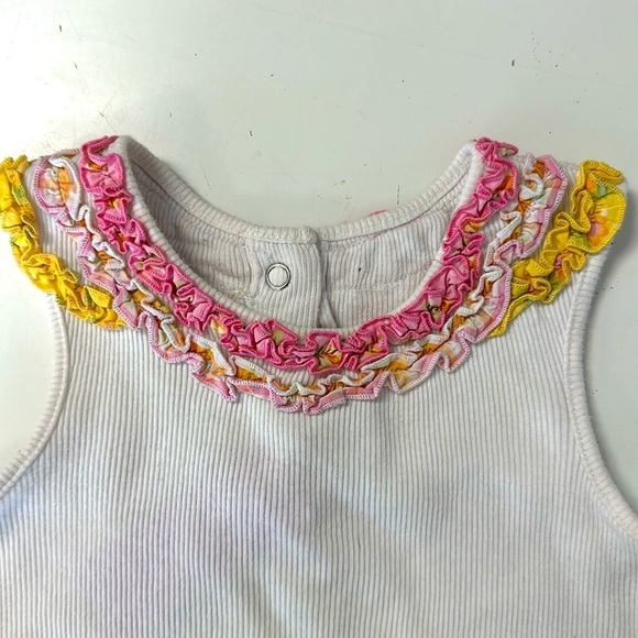 Gymboree Sunflower Fields Ruffle Tank M2M Bows & Socks 18-24m - Picture 4 of 9